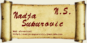 Nadja Supurović vizit kartica